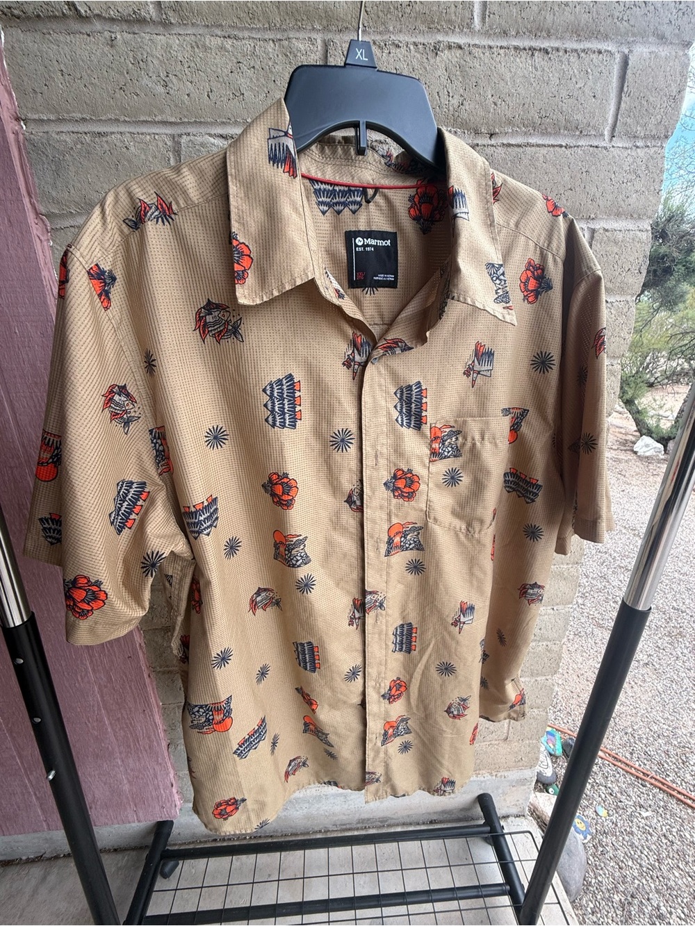Marmot Men's Patterned Button-Up Shirt